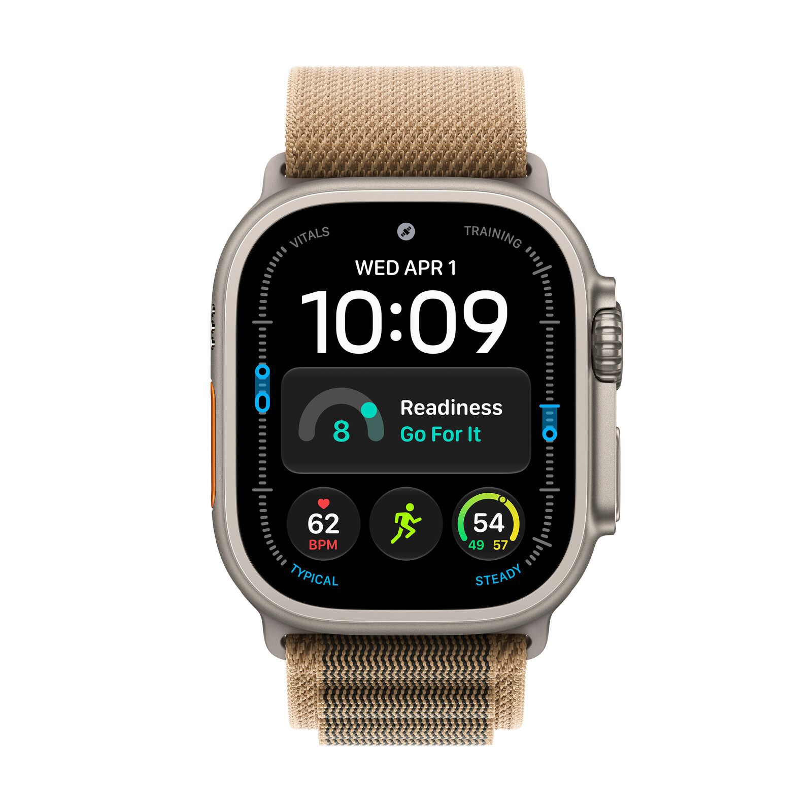  Apple Watch Ultra 4 LTE 49mm Natur Titan Case + Desert Alpine Loop M
