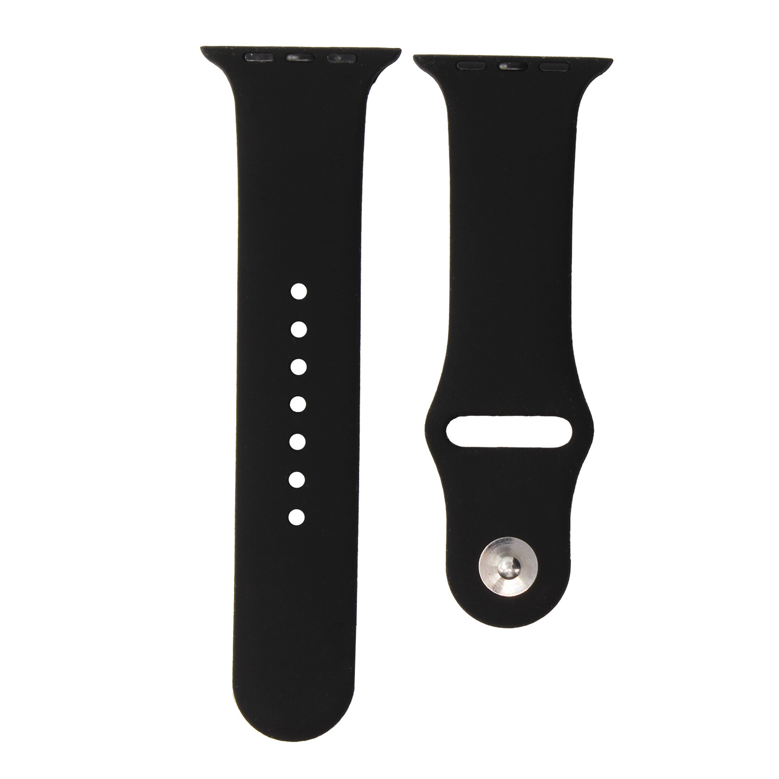 Mika Uhrenarmband Apple 42/44mm Silikon schwarz