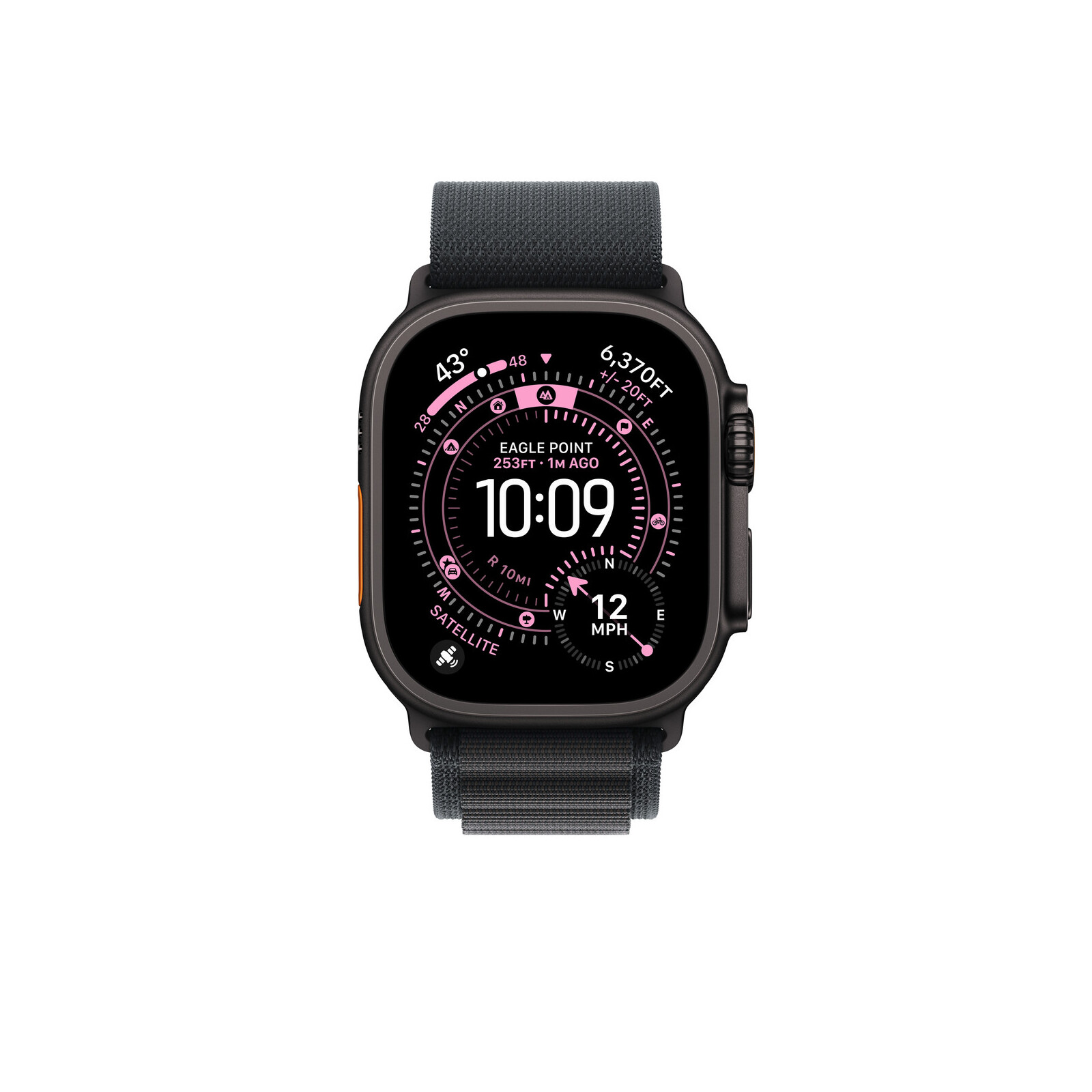 Apple Watch 49mm Black Alpine Loop M Black Titan