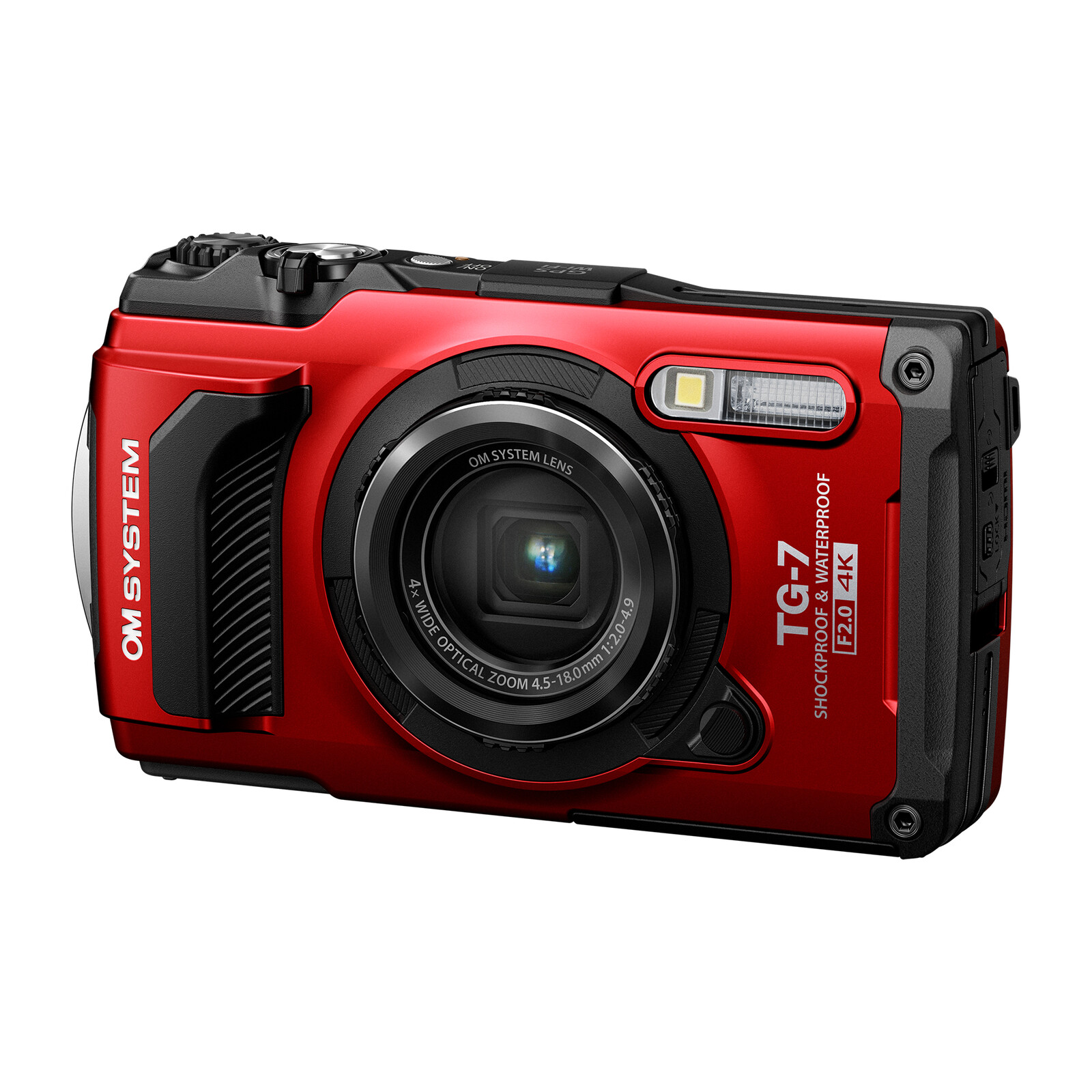 OM System TG-7 rot Outdoor-/Unterwasserkamera
