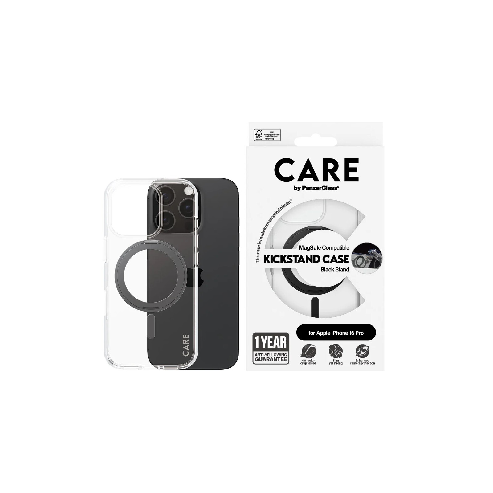 Care Back Cover Kickstand Magsafe Apple iPhone 16 Pro