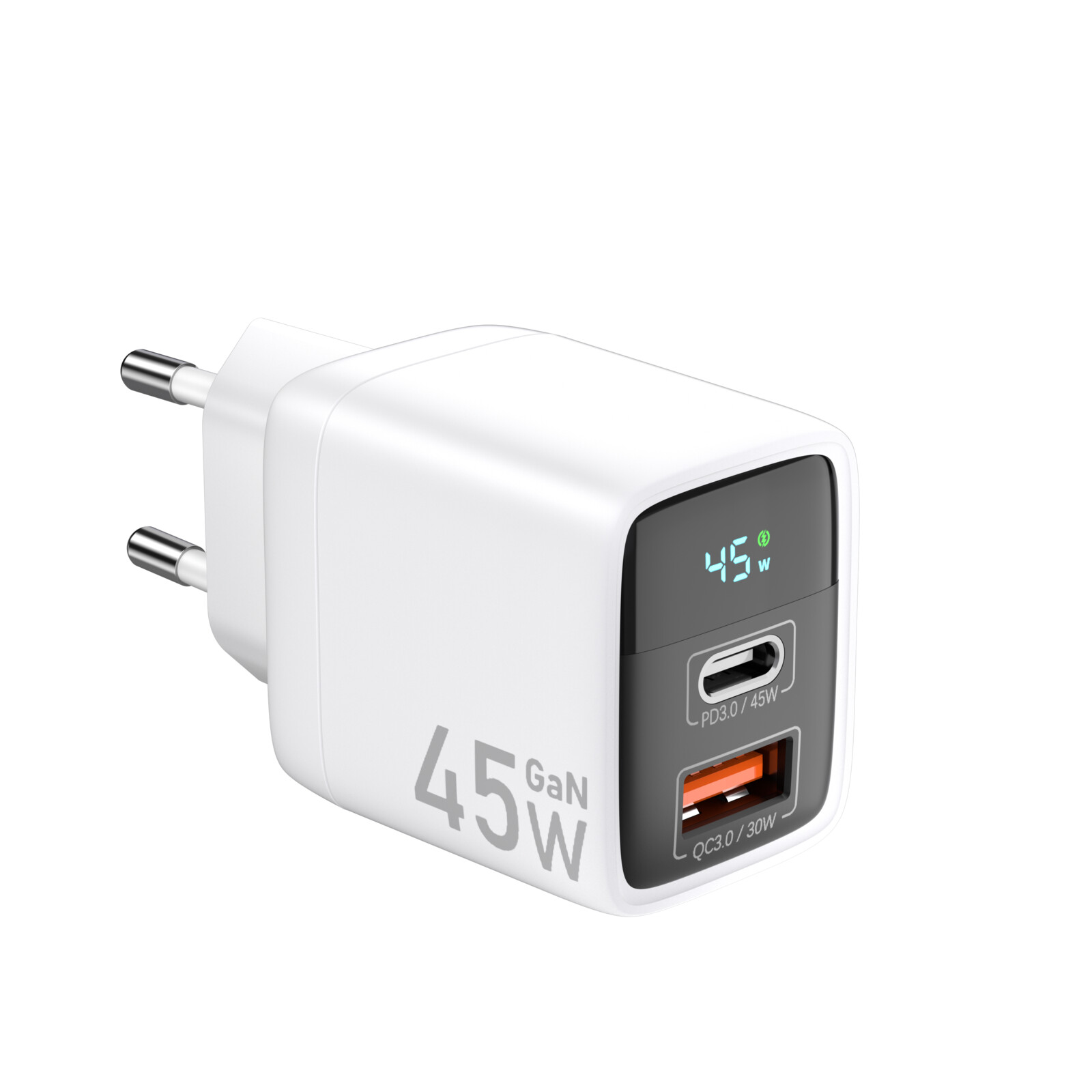 Felixx LED Display 45W Travel Charger Wei&szlig;