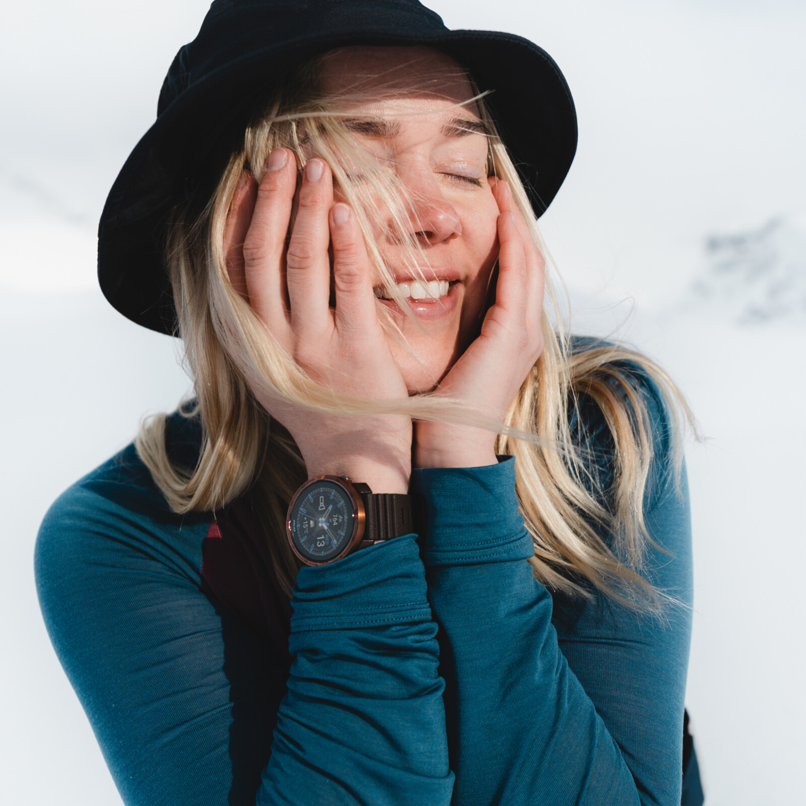 Polar Armband 22mm S-L Brown Copper