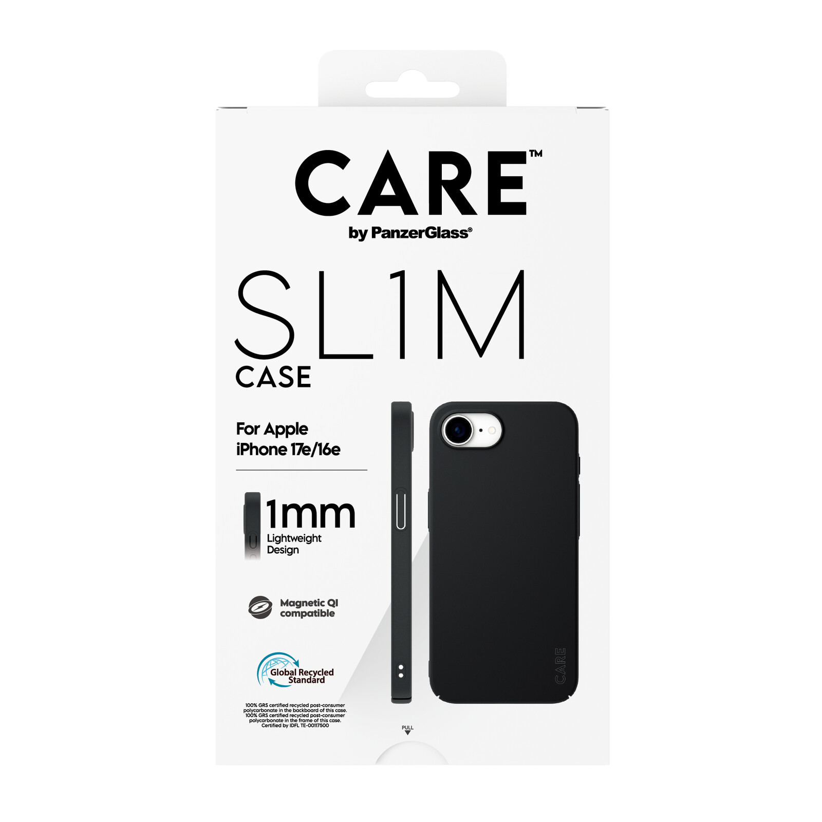 Care Back SL1M mit MagSafe Apple iPhone 17e/16e schwarz