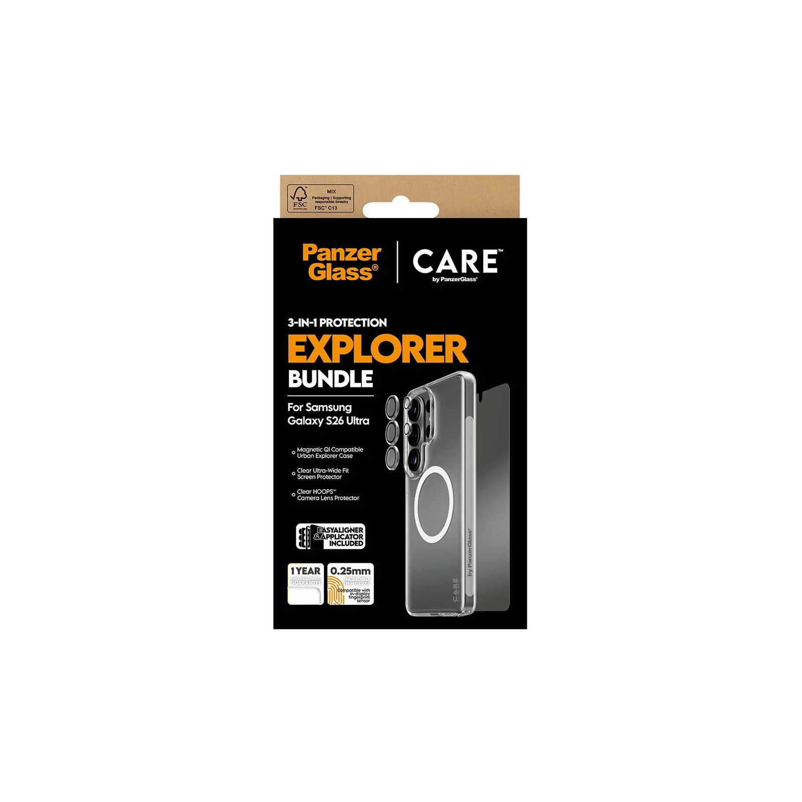 PanzerGlass Care Urban Combat 3 in 1 Bundle Samsung Galaxy S26 Ultra