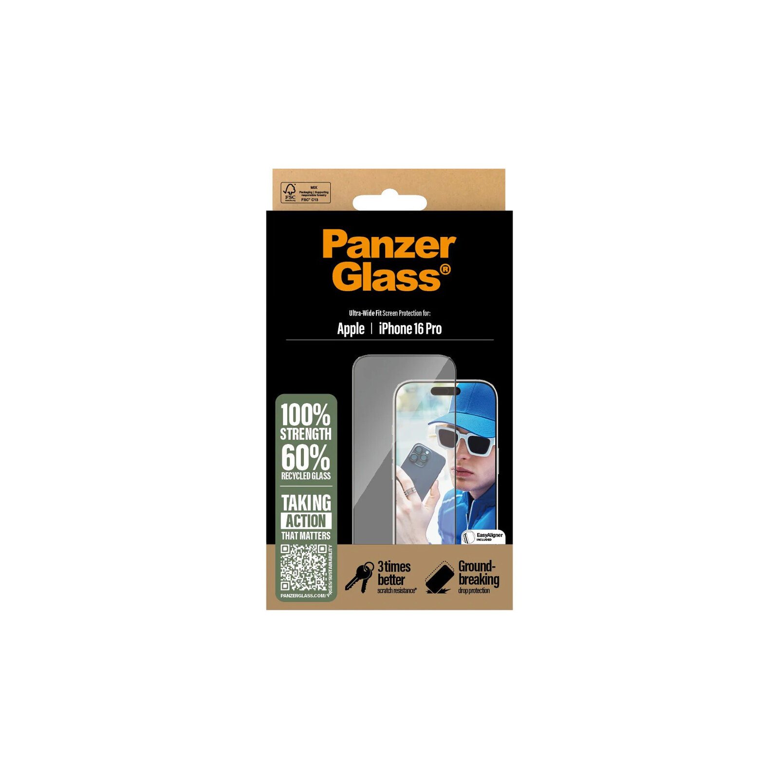 
PanzerGlass Schutzglas Apple iPhone 16 Pro