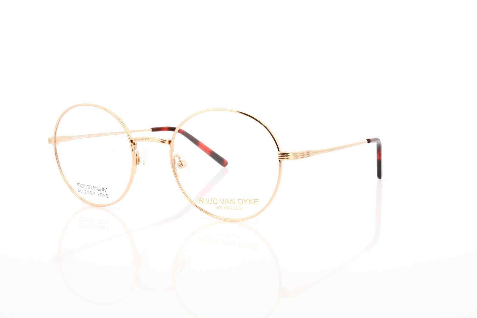 RVD 1162T-1H Damenbrille rund Metall Titan