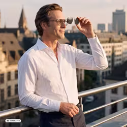 KI-generiert 
Werbemittel f&uuml;r Brillenfassungen von ZEISS. Jetzt bei Hartlauer.