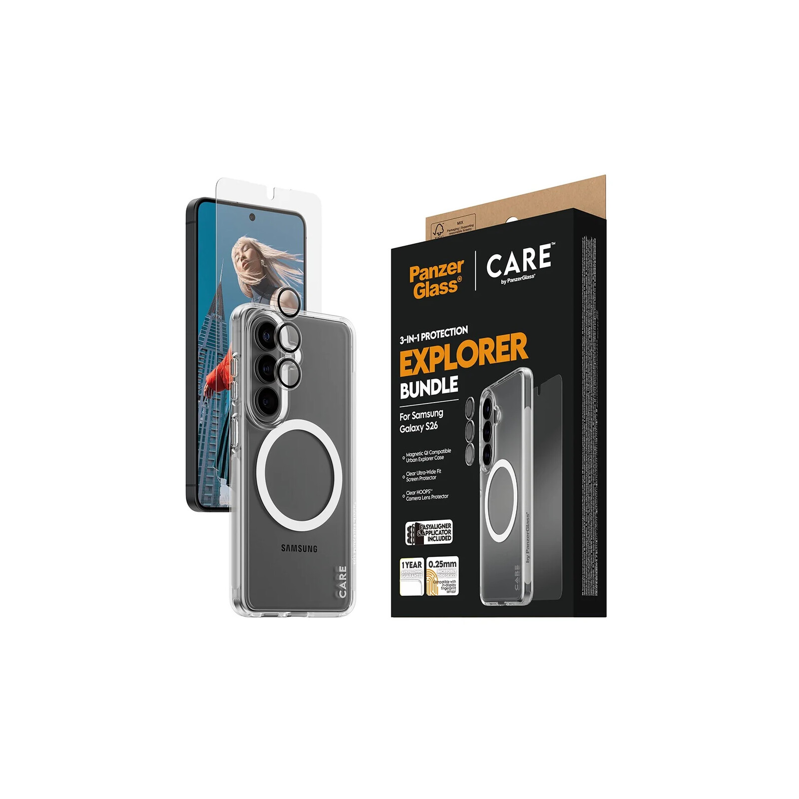 PanzerGlass Care Urban 3 in 1 Bundle Samsung Galaxy S26