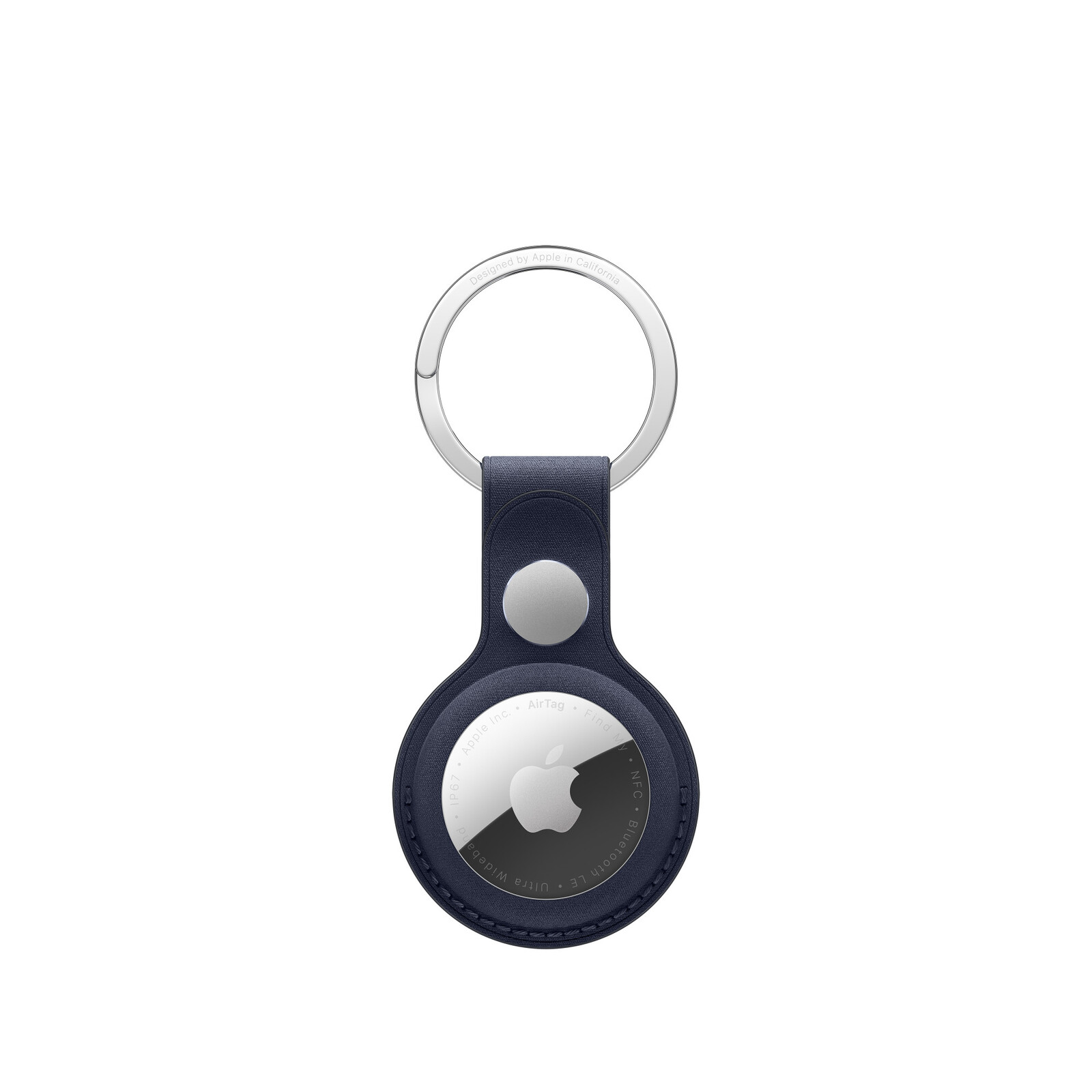 Apple iPhone AirTag FineWoven Key Ring Navy
