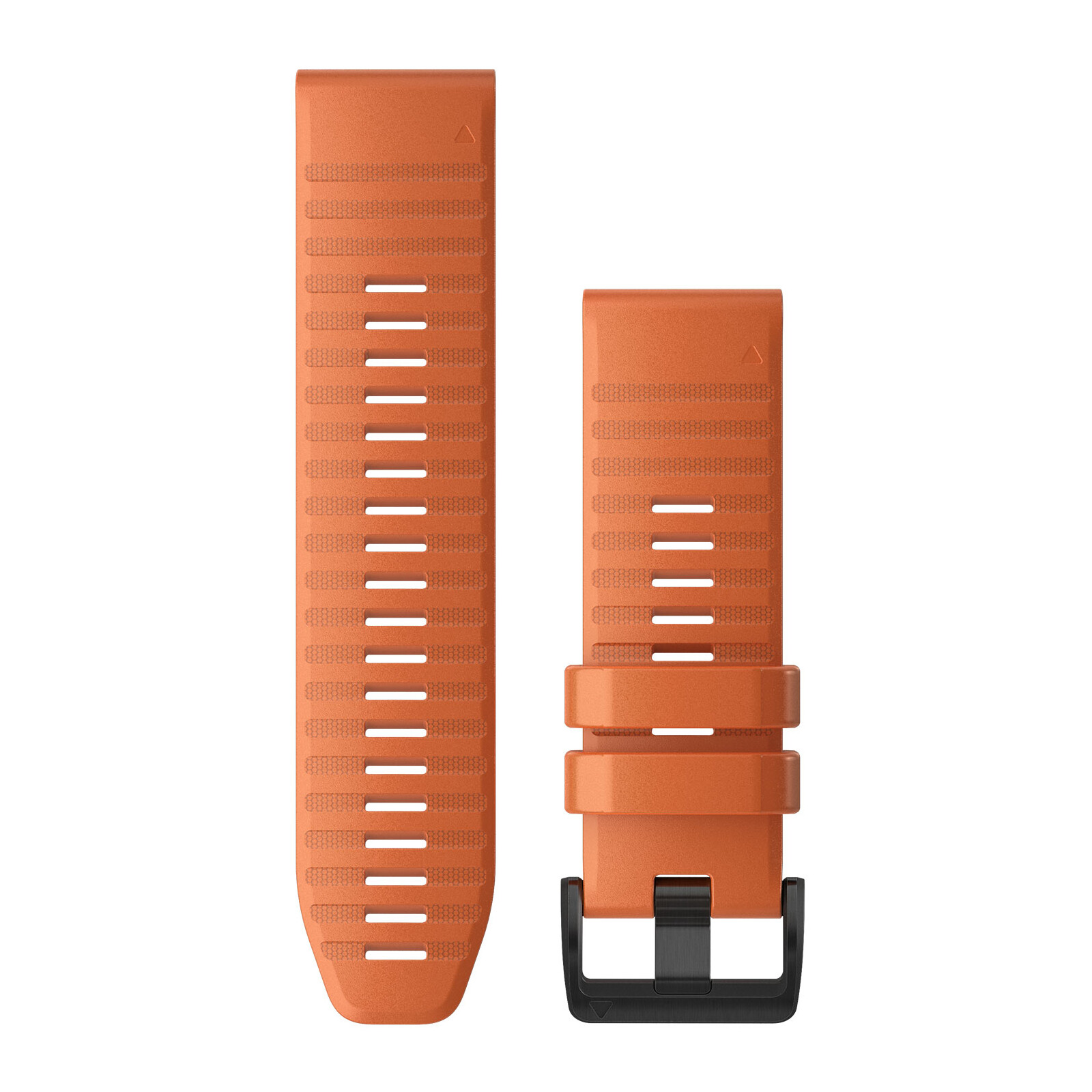 Garmin Quickfit Band 26mm Silikon dunkelorange schwarz