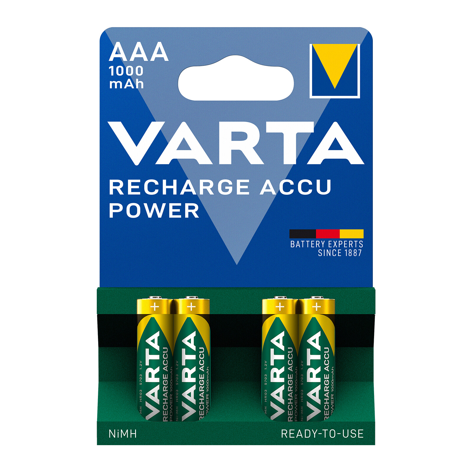 Varta 5703 AAA Recharge Accu Power 1000mAh 4er