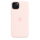 Apple iPhone 15 Plus Silikon Case mit MagSafe light pink