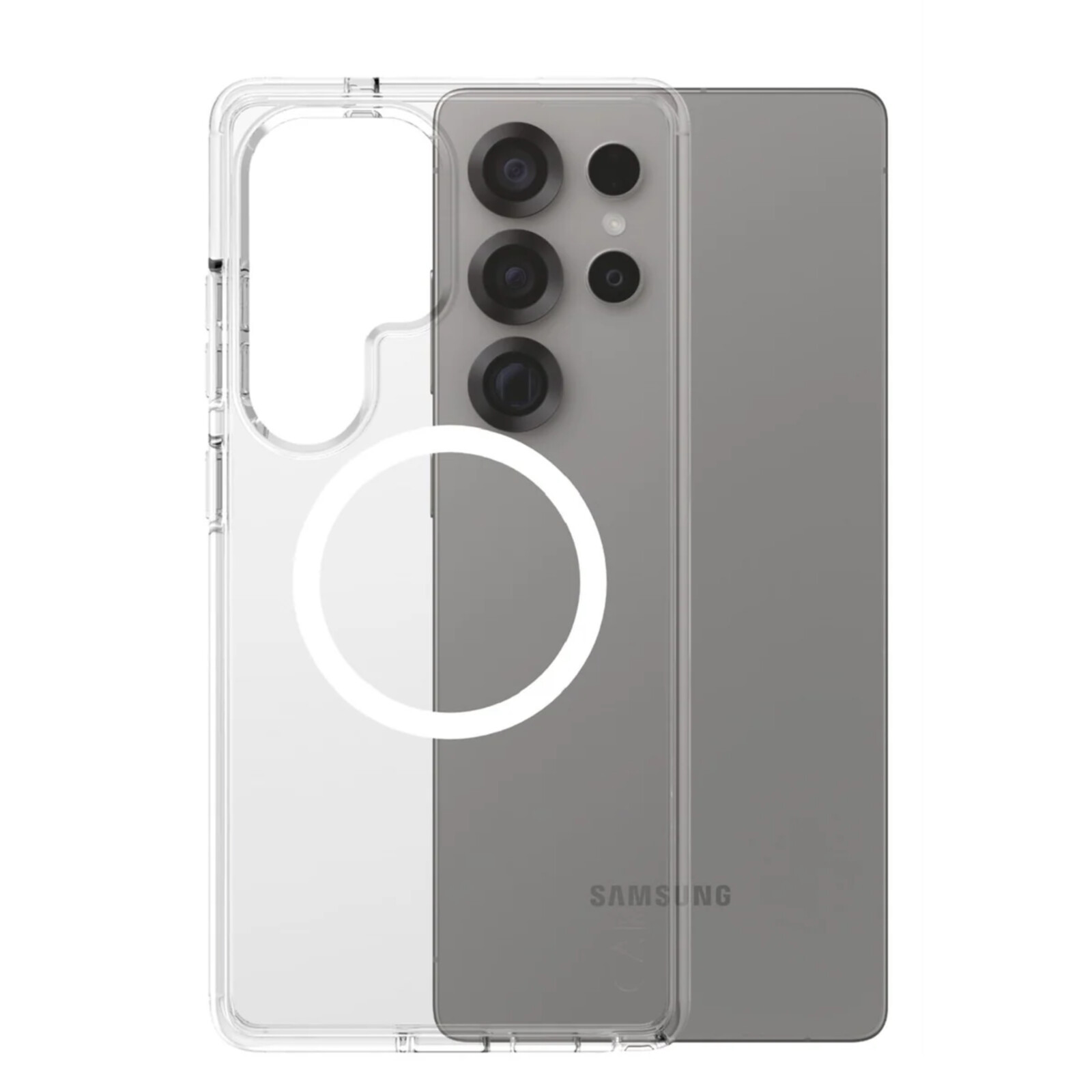 CARE PanzerGlass Flagship Case Transparent w. QI S25 Ultra