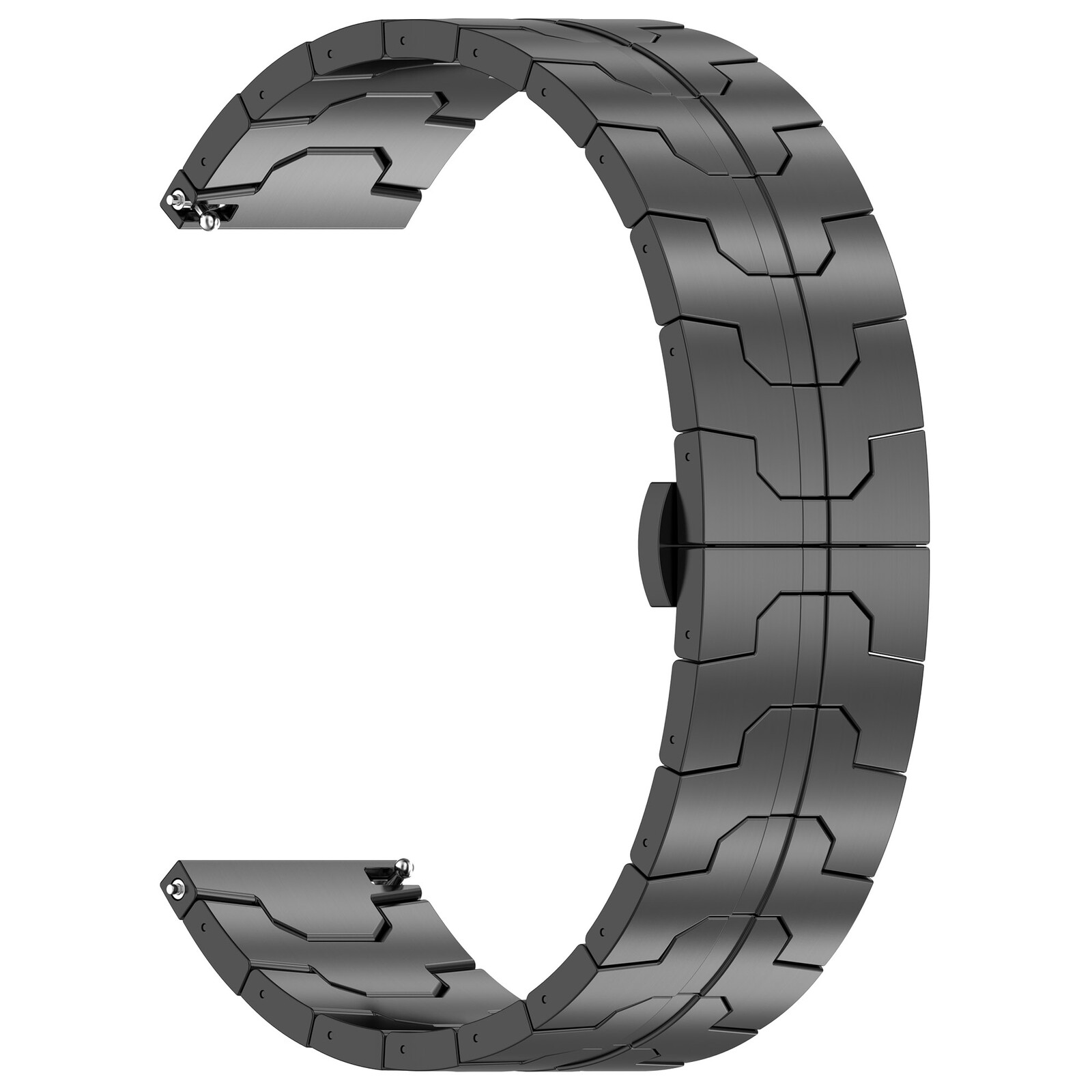 Felixx Smartwatcharmband Edelst./Titan Black-Universal 22mm
