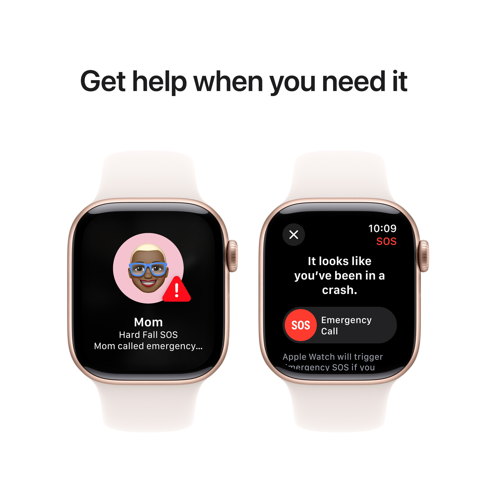Apple Watch S10 GPS 42mm rose gold Alu Case + blush Band S/M
