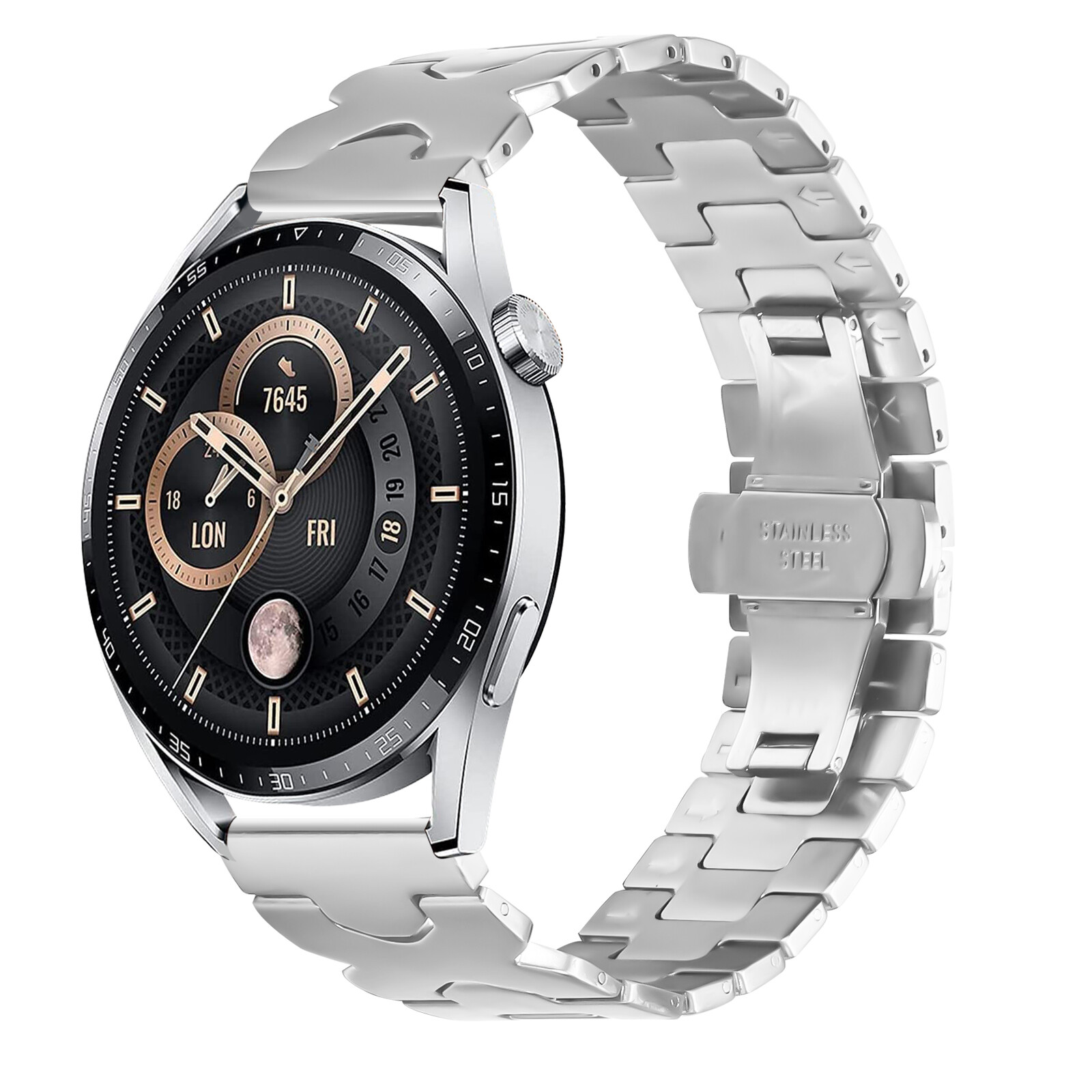 Felixx Smartwatcharmband Edelst./Alloy Silver-Universal 22mm
