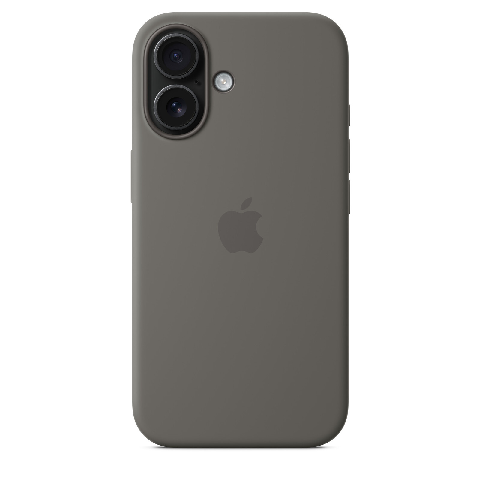 Apple iPhone 16 Silikon Case mit Magsafe stone gray