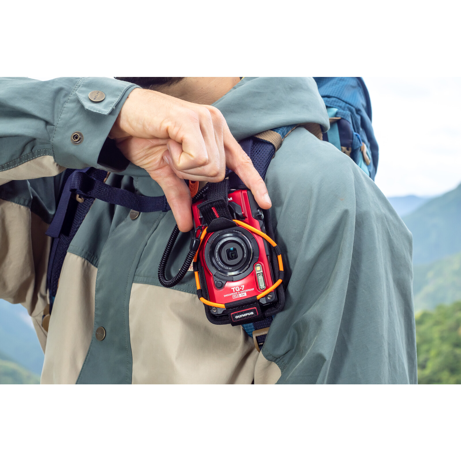 OM System TG-7 rot Outdoor-/Unterwasserkamera