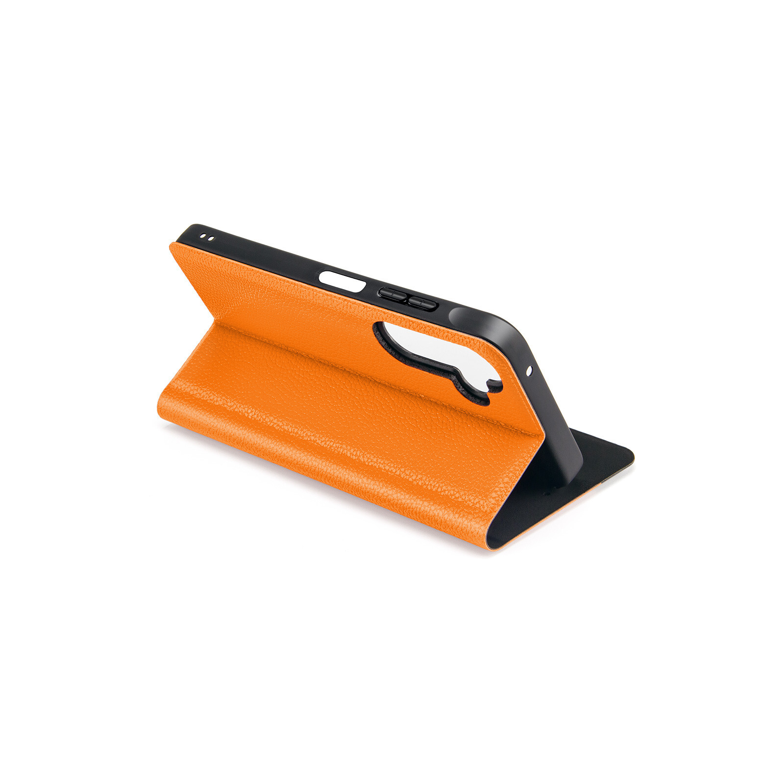 felixx Premium Book Case Venezia orange mit Standfunktion und Innenfach f&uuml;r Samsung Galaxy A15