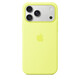 Apple iPhone 17 Pro Max Silicone Case mit MagSafe Neon Yellow
