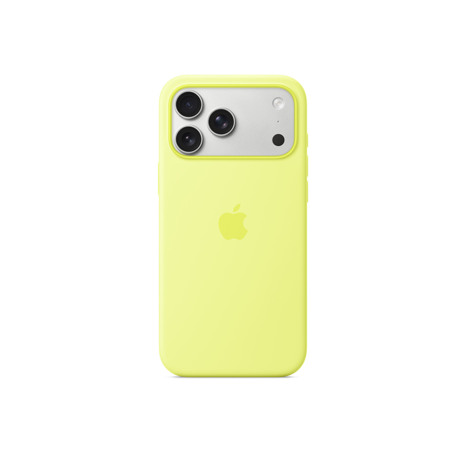 Apple iPhone 17 Pro Max Silicone Case mit MagSafe Neon Yellow
