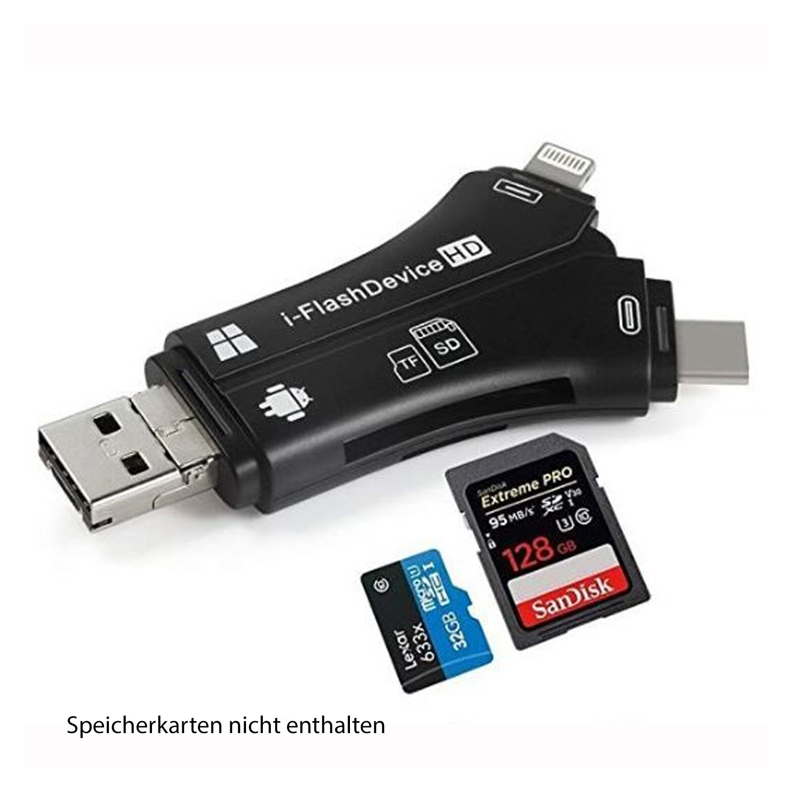 Ki-Tec i-Flash 4in1 Kartenleser
