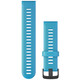 Garmin Band 22mm Silikon blau schiefergrau