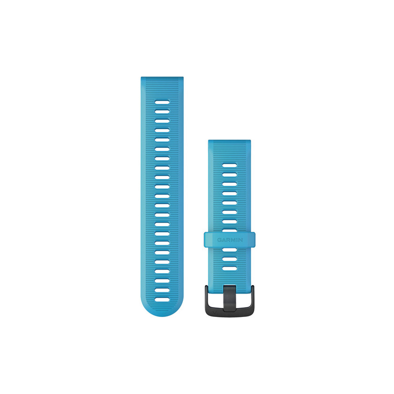 Garmin Band 22mm Silikon blau schiefergrau