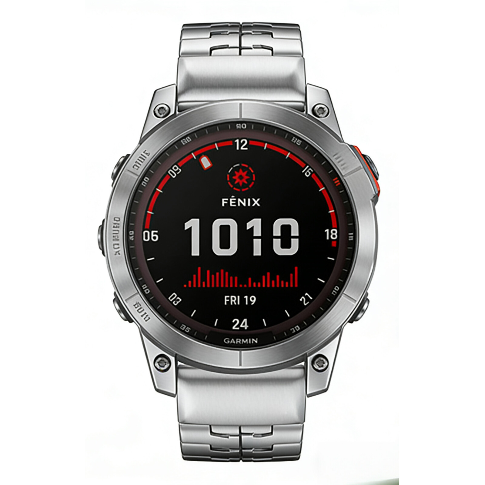 Felixx Smartwatcharmband Edelst./Titan-Titan Garmin Q.Fit 22mm