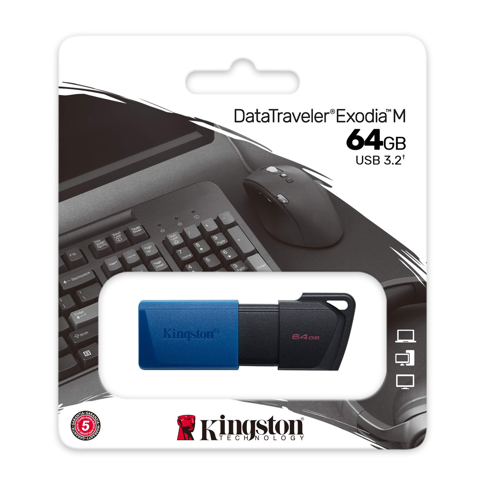 Kingston 64GB USB 3.2 DataTraveler Exodia M&nbsp;