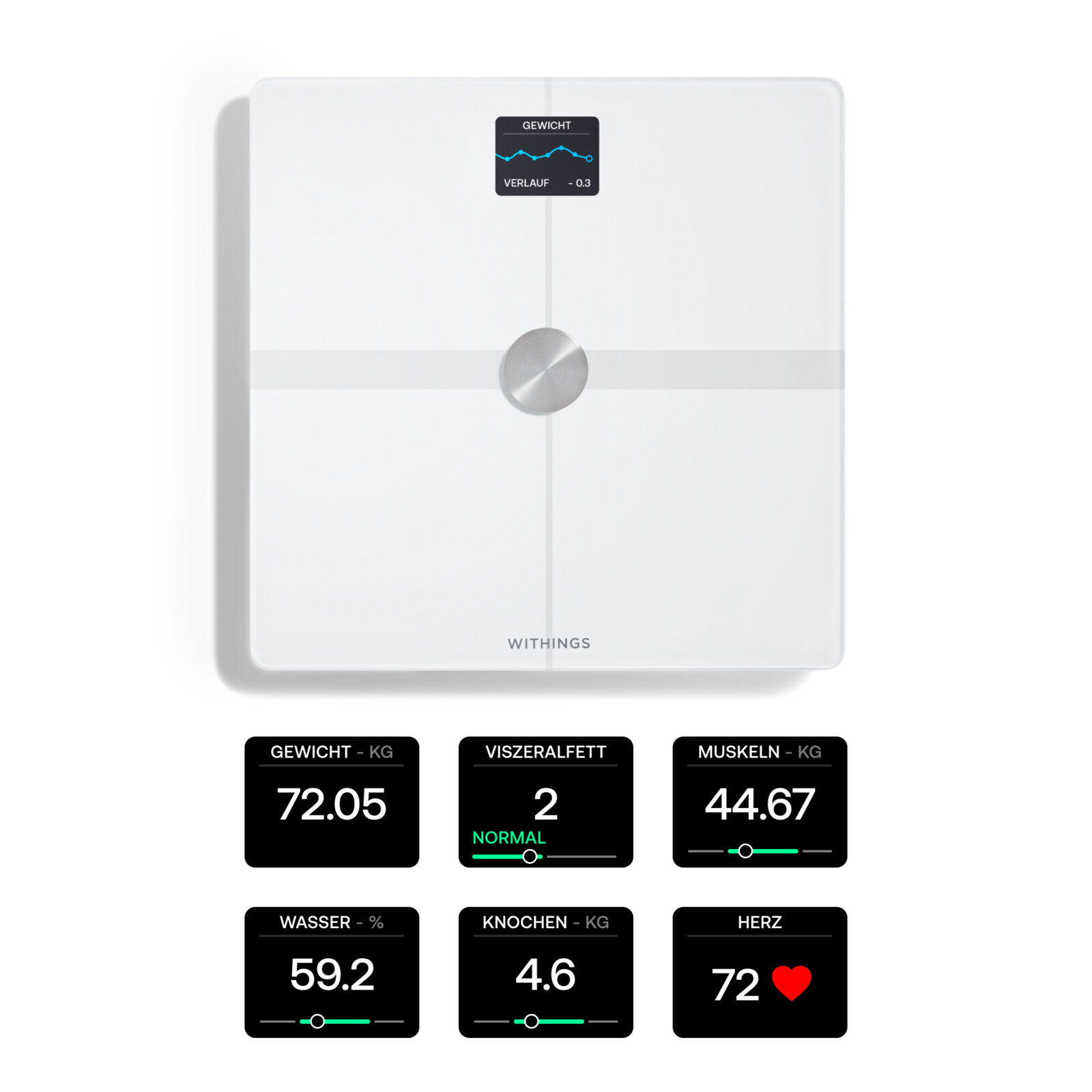 Withings Body SMART K&ouml;rperwaage wei&szlig;