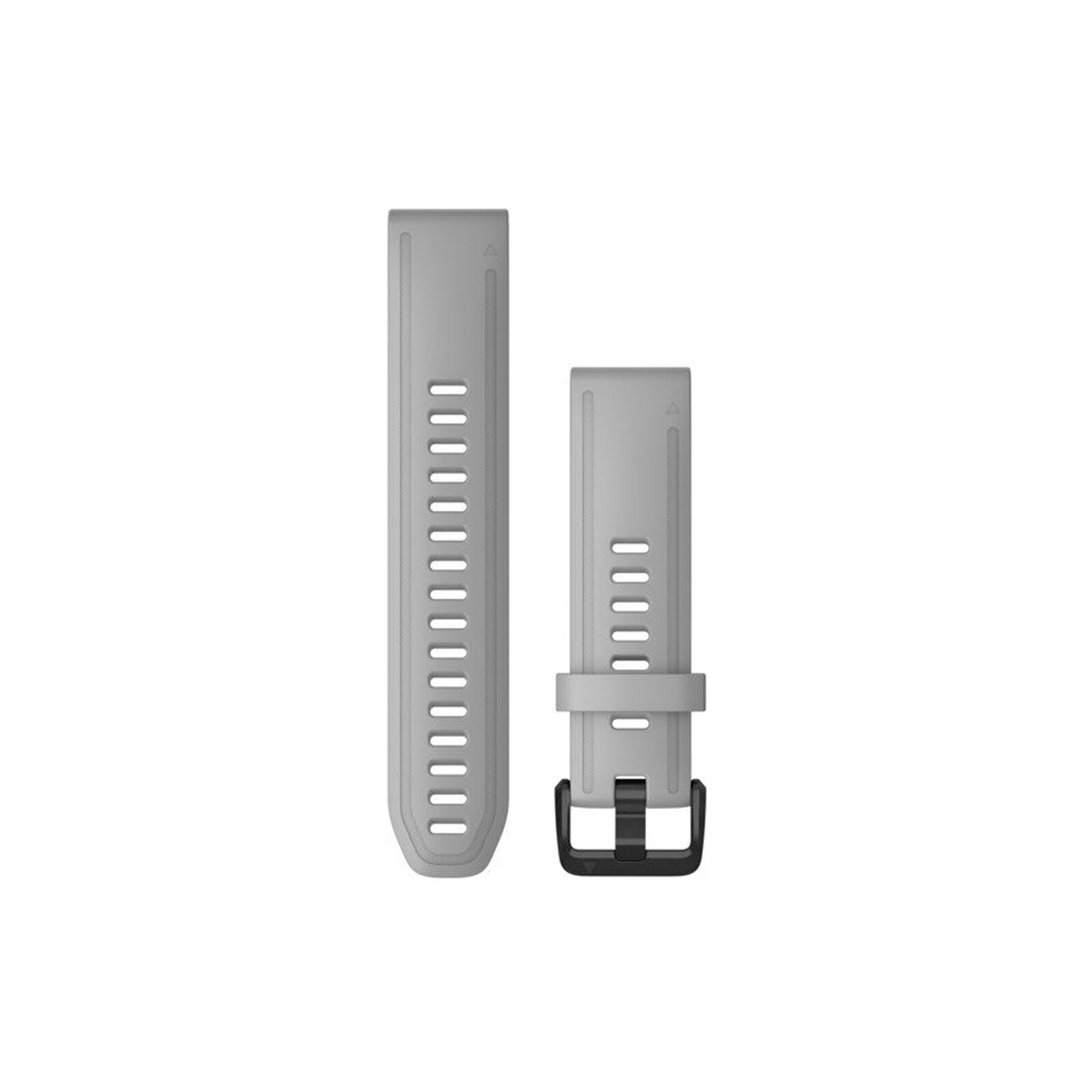 Garmin Quickfit Band 20mm Silikon hellgrau schwarz