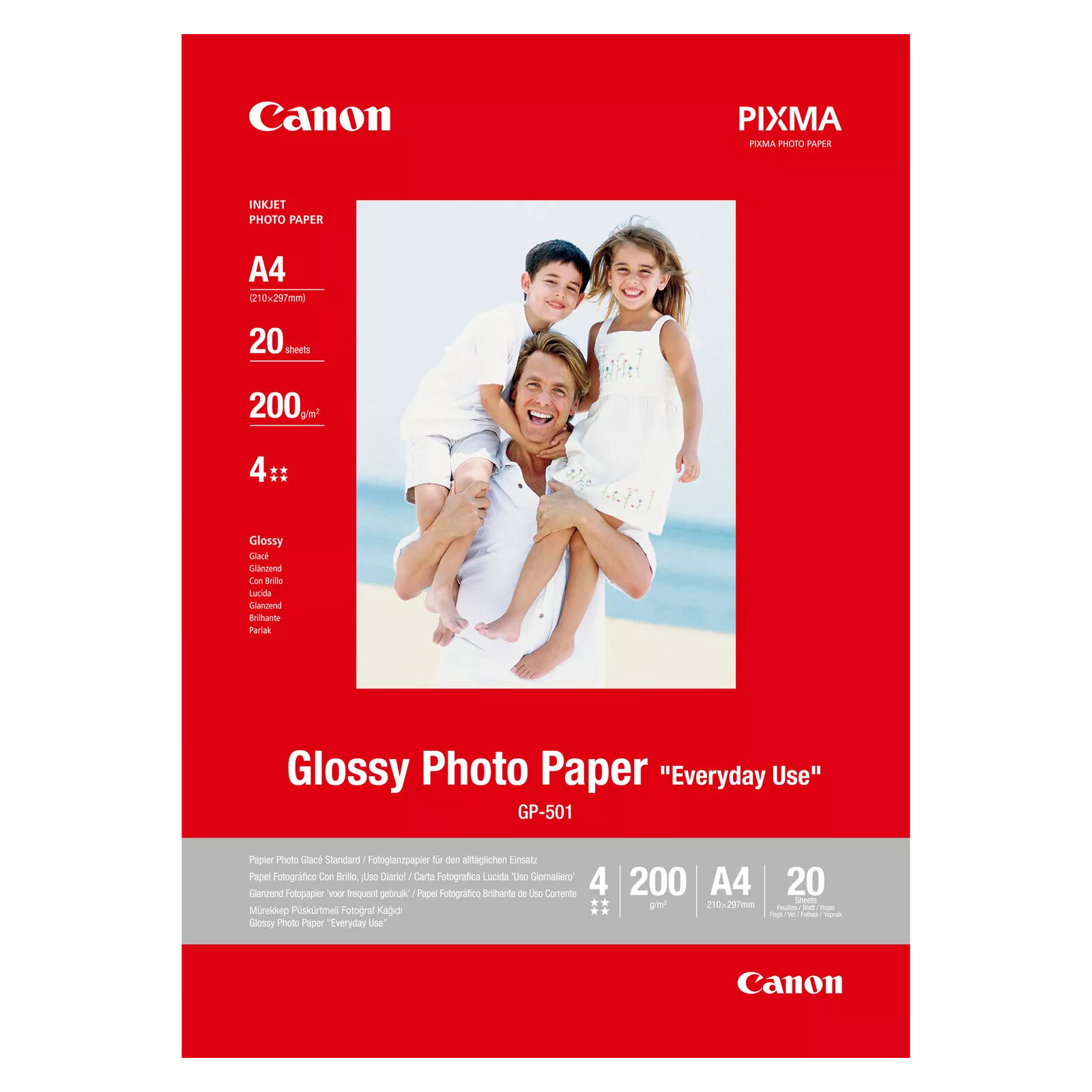 Canon Photo Paper Glossy A4, 200g, 20 Stk.