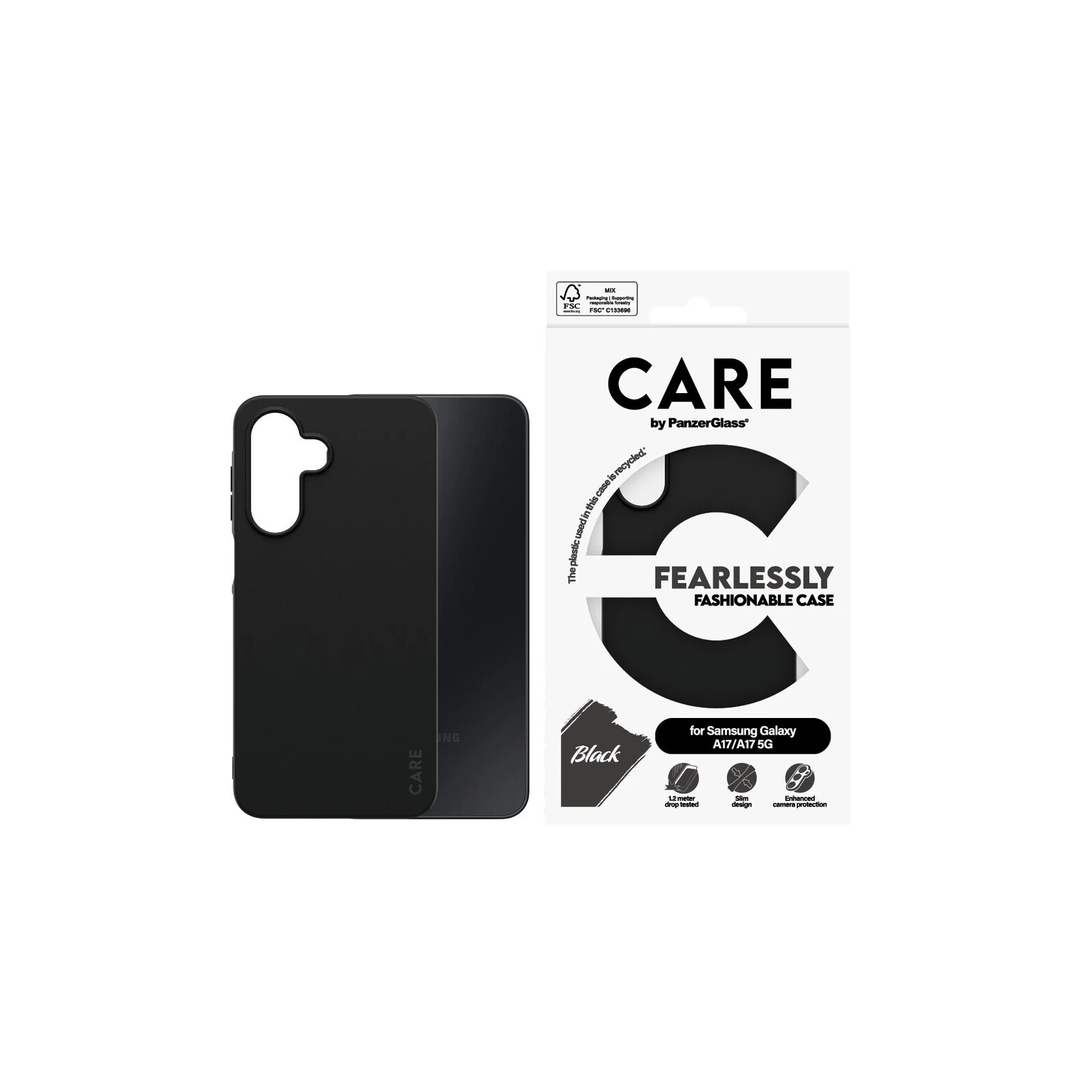 CARE Panzerglass Back Cover Samsung Galaxy A17/A17 5G Black