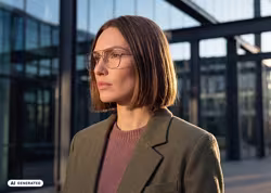 KI-generiert 
Werbemittel f&uuml;r Brillenfassungen von Urban Eyes. Jetzt bei Hartlauer.
