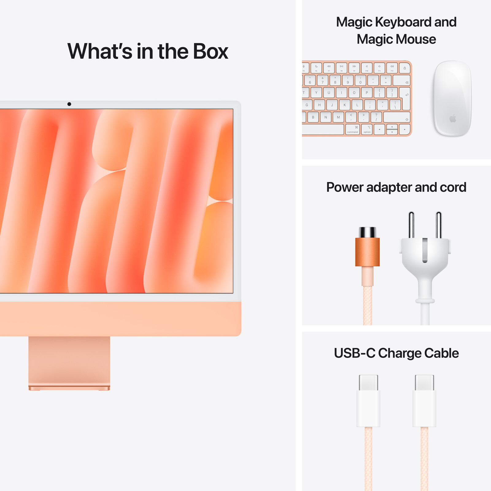 Apple iMac 24"  4.5K/M4/10CPU/10GPU/16GB/256GB, orange