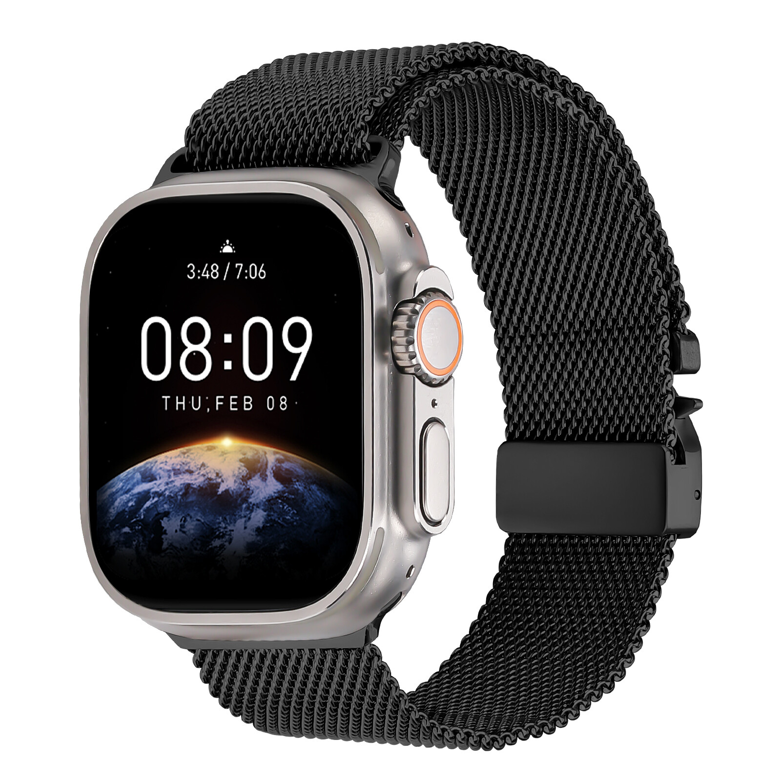 Felixx Smartwatcharmband Edelst.Milanaise Black 42/44 iWatch
