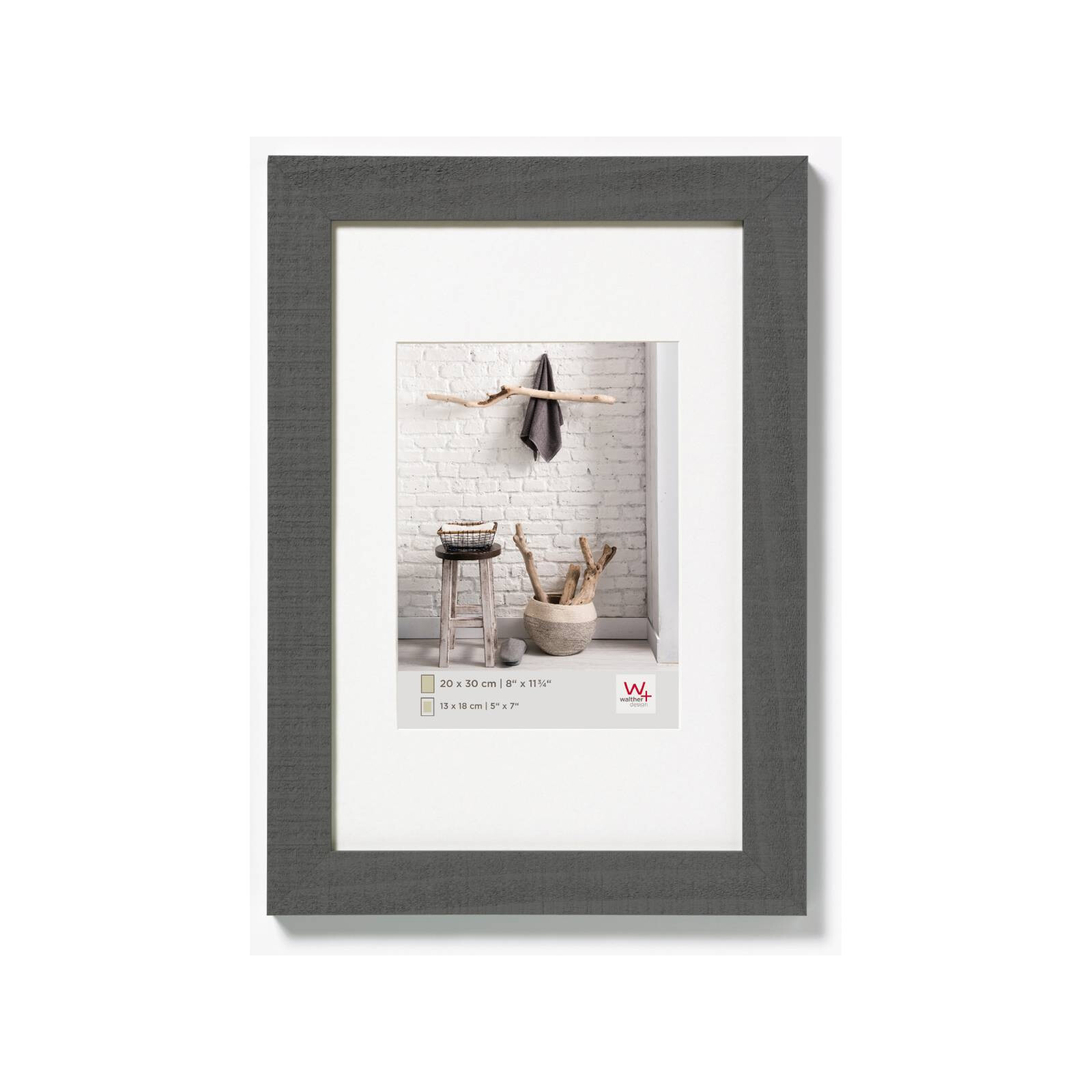 Bilderrahmen Home 10x15cm Holz grau