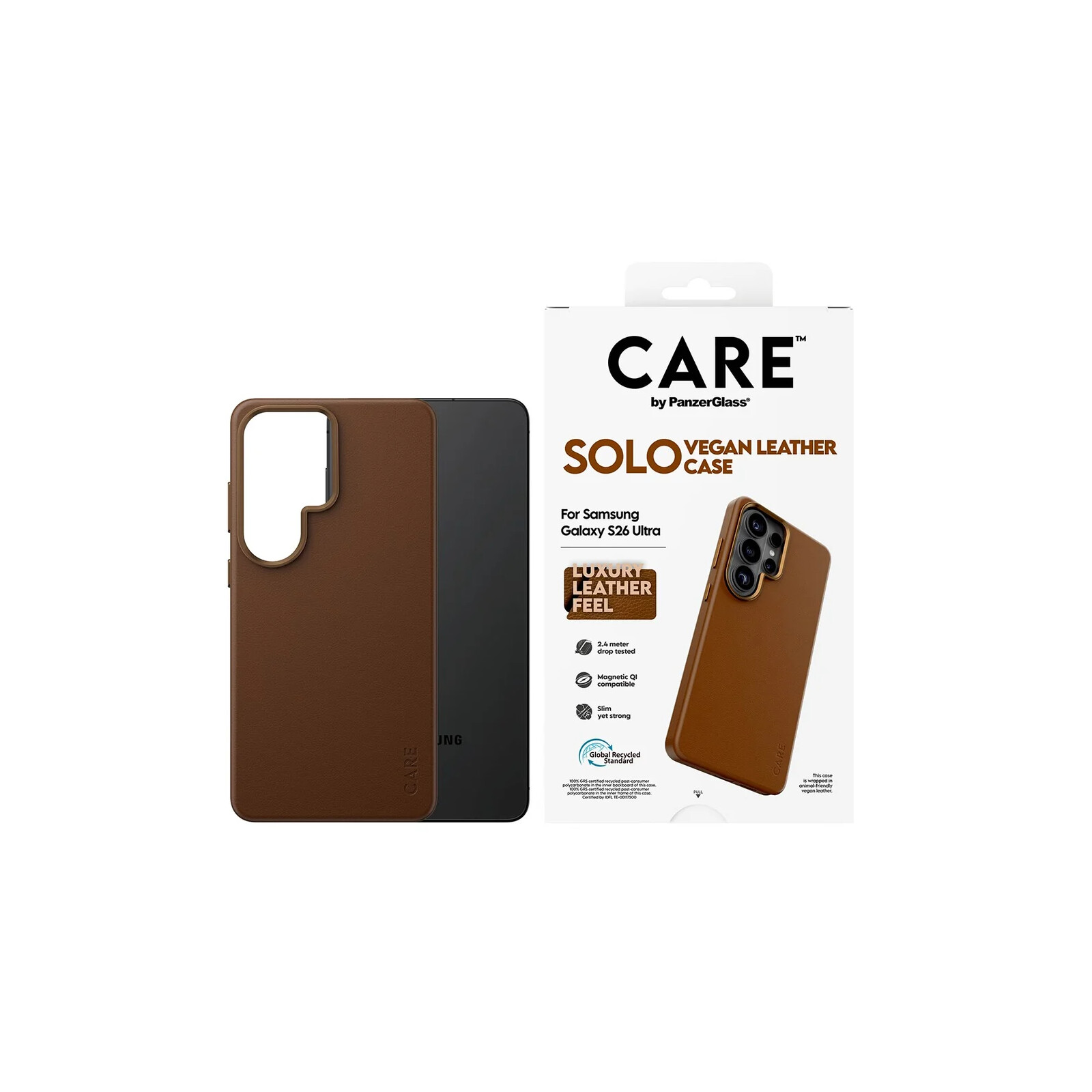 PanzerGlass Care SOLO Case Samsung Galaxy S26 Ultra Brown