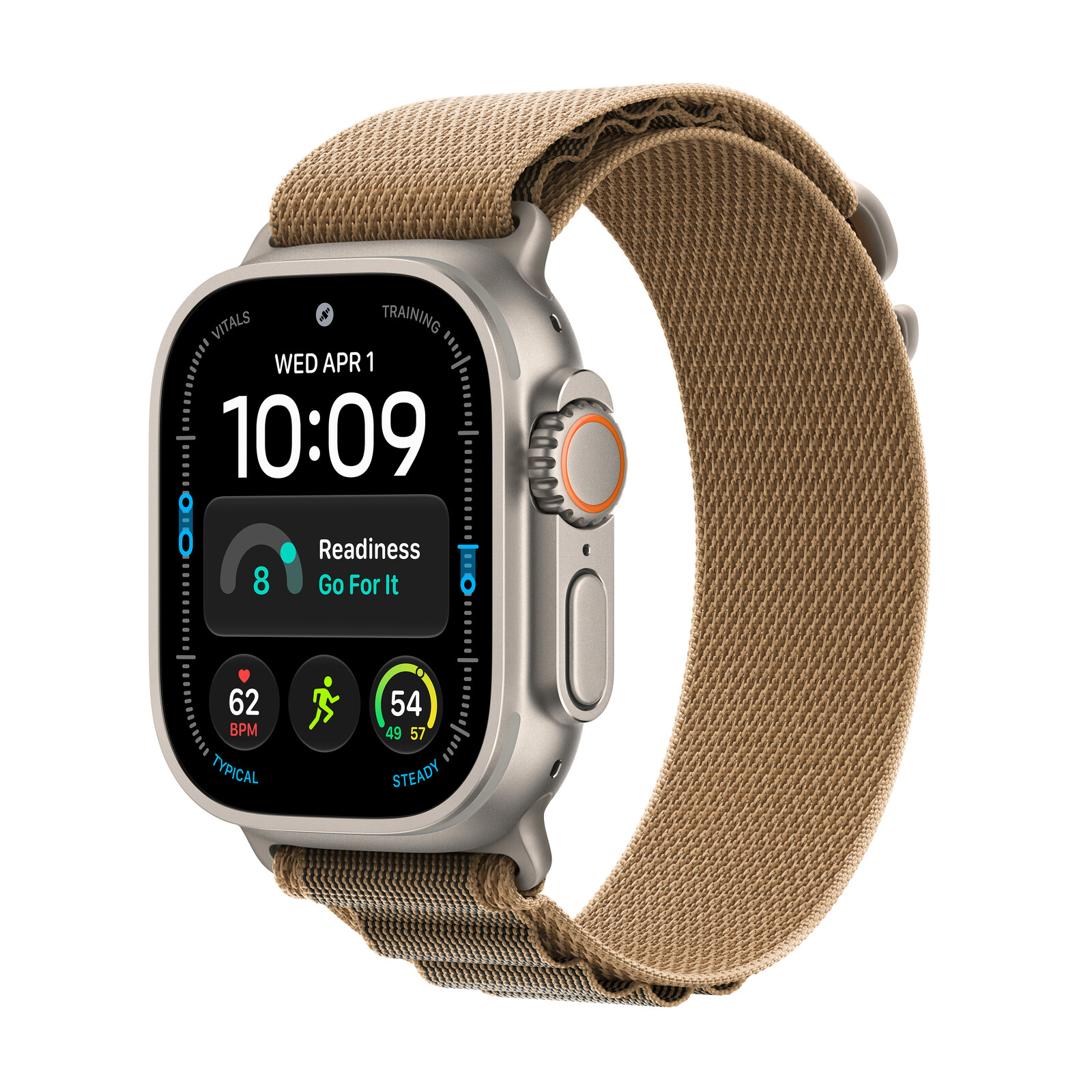  Apple Watch Ultra 4 LTE 49mm Natur Titan Case + Desert Alpine Loop M
