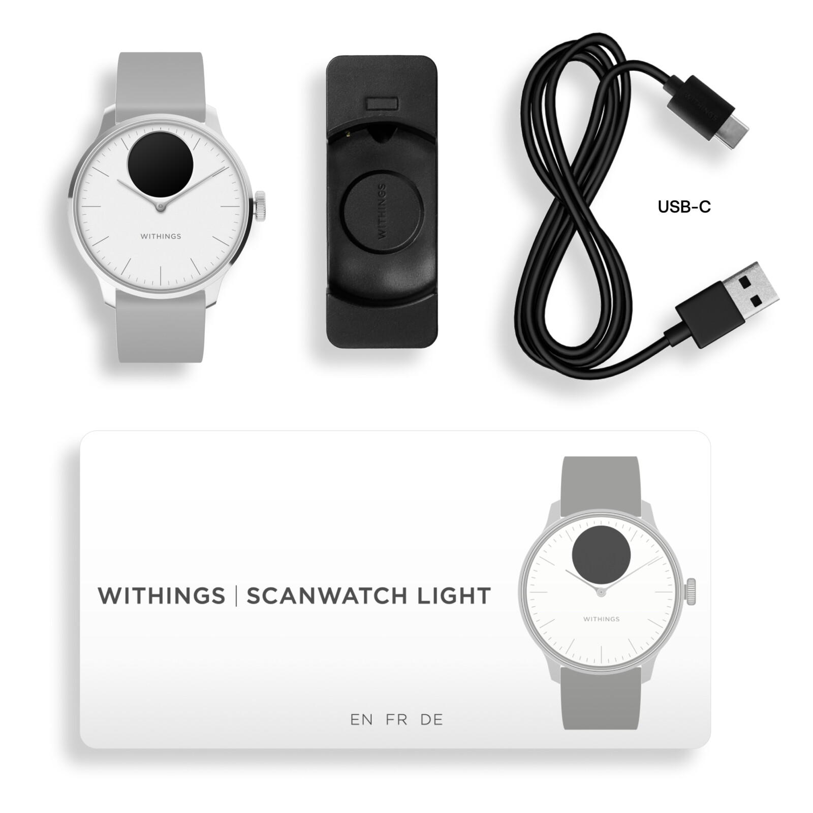 Withings Scanwatch light 37mm wei&szlig;