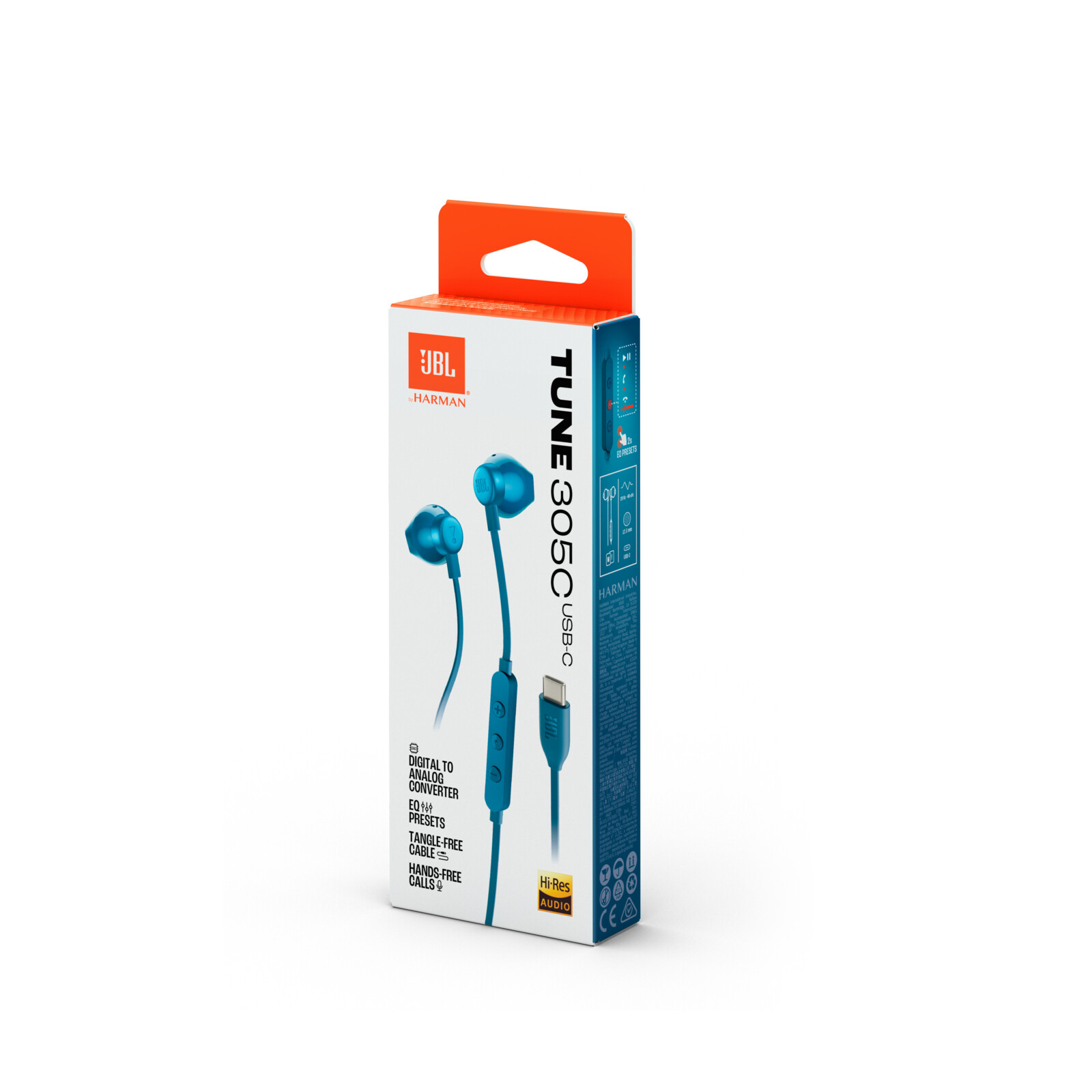 JBL Tune 305C In-Ear Kopfhörer blau
