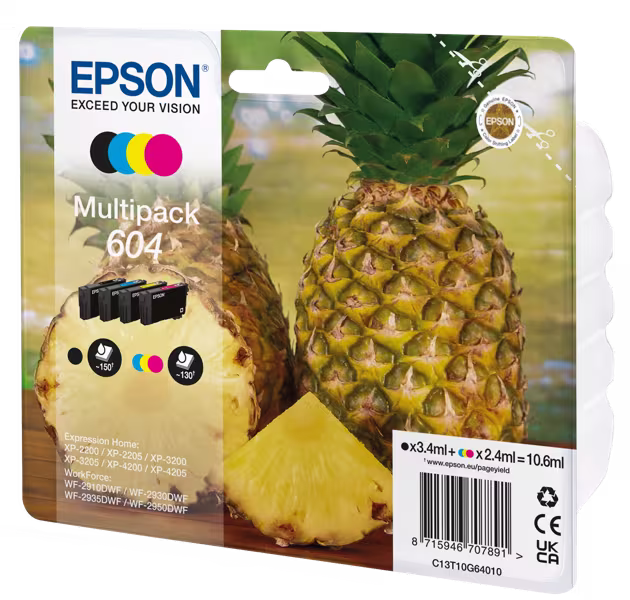 Epson Multipack Ink Nr. 604 T10G64 1x4