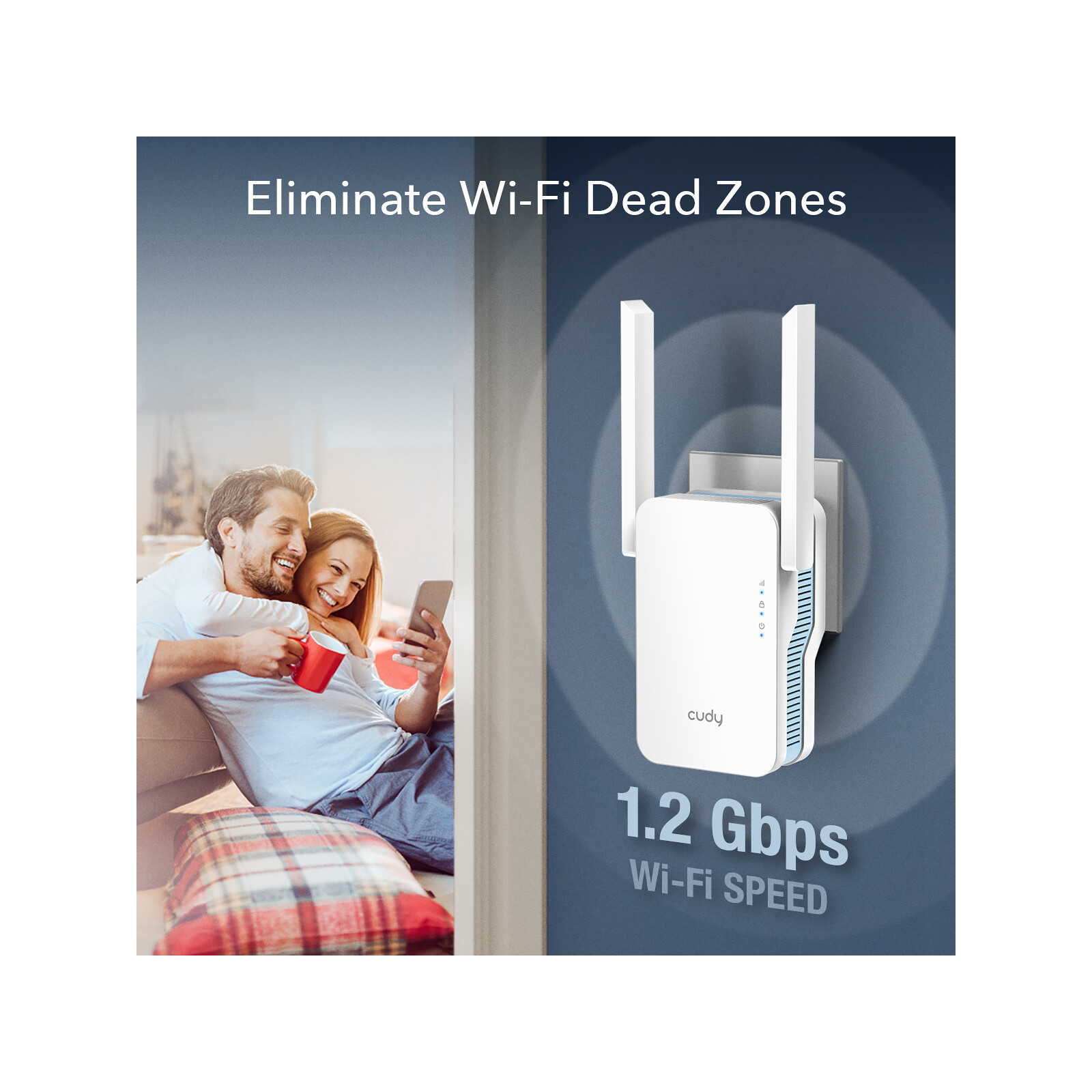  Cudy AC1200 Wi-Fi Mesh Repeater 