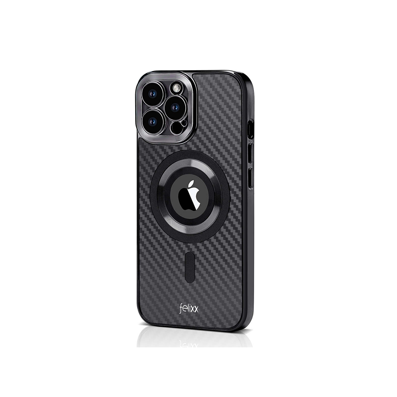 Felixx Back Carbon App iPhone 15 Pro black