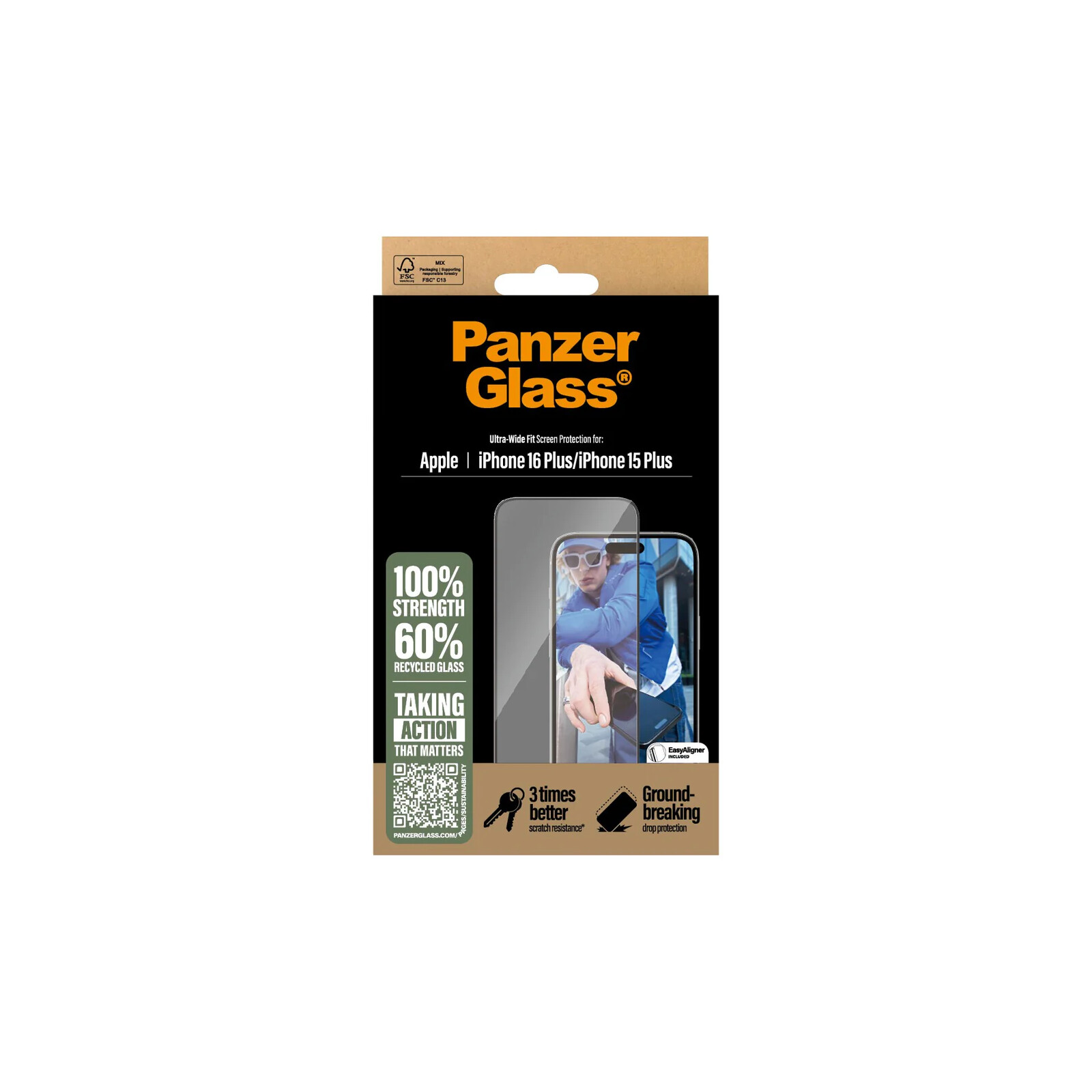 
PanzerGlass Schutzglas Apple iPhone 16 Plus