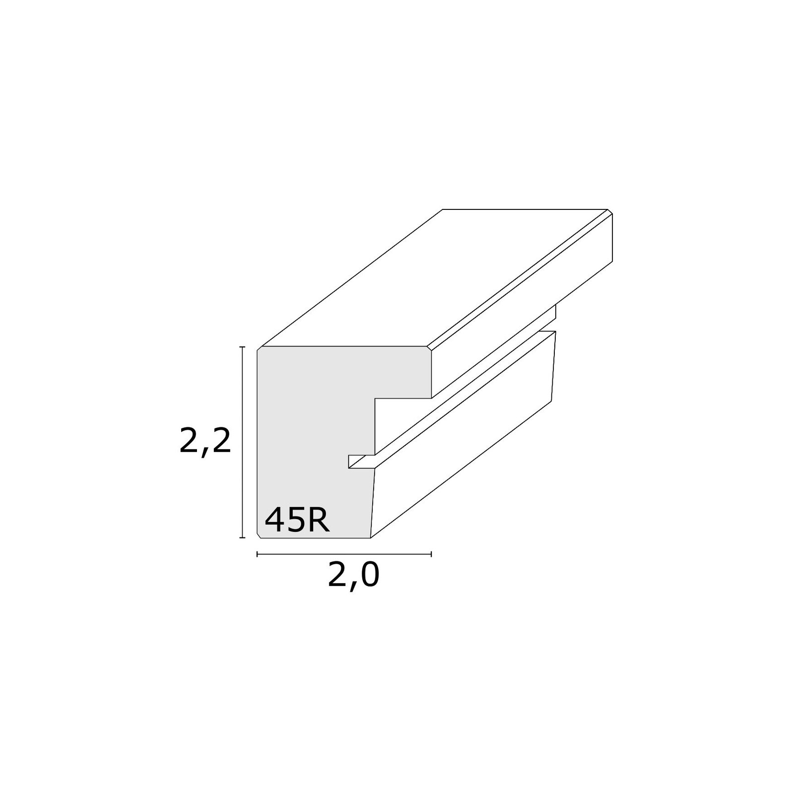 Deknudt S45RH7 13x18 Holz grau/beige
