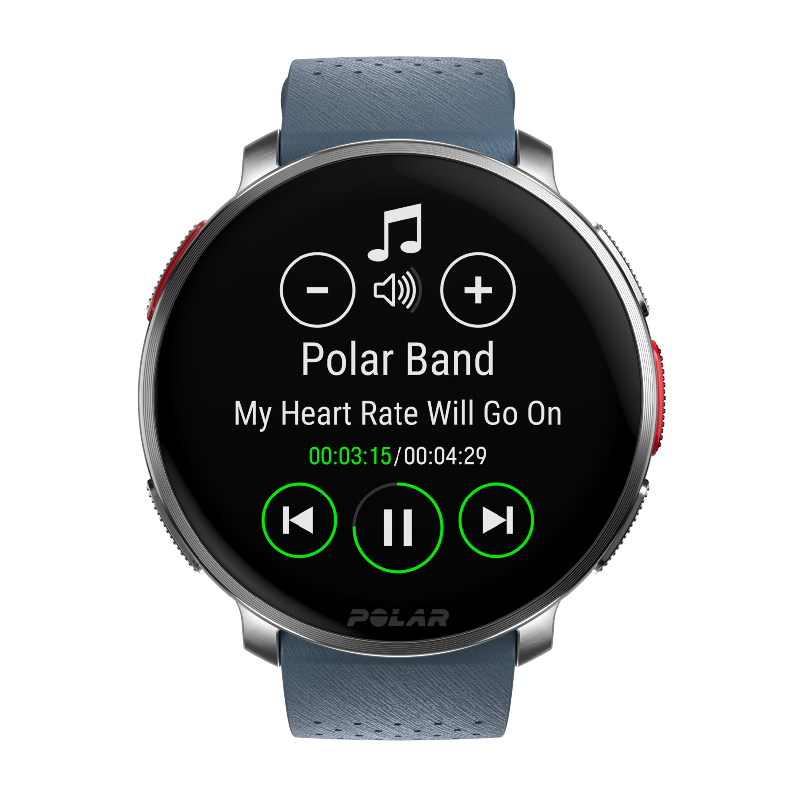 Polar Vantage V3 silver/blue S-L