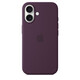  Apple iPhone 16 Silikon Case mit Magsafe plum 